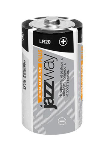 Элемент питания алкалиновый LR20 Ultra Alkaline BL-2 (блист.2шт) JAZZway 5005136