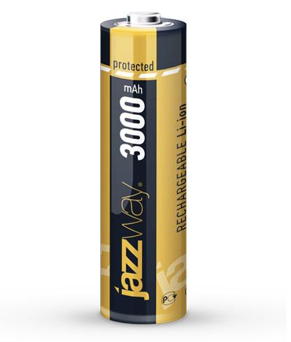 Аккумулятор Li-Ion 18650 3000мАч с защитой JAZZway 5012073
